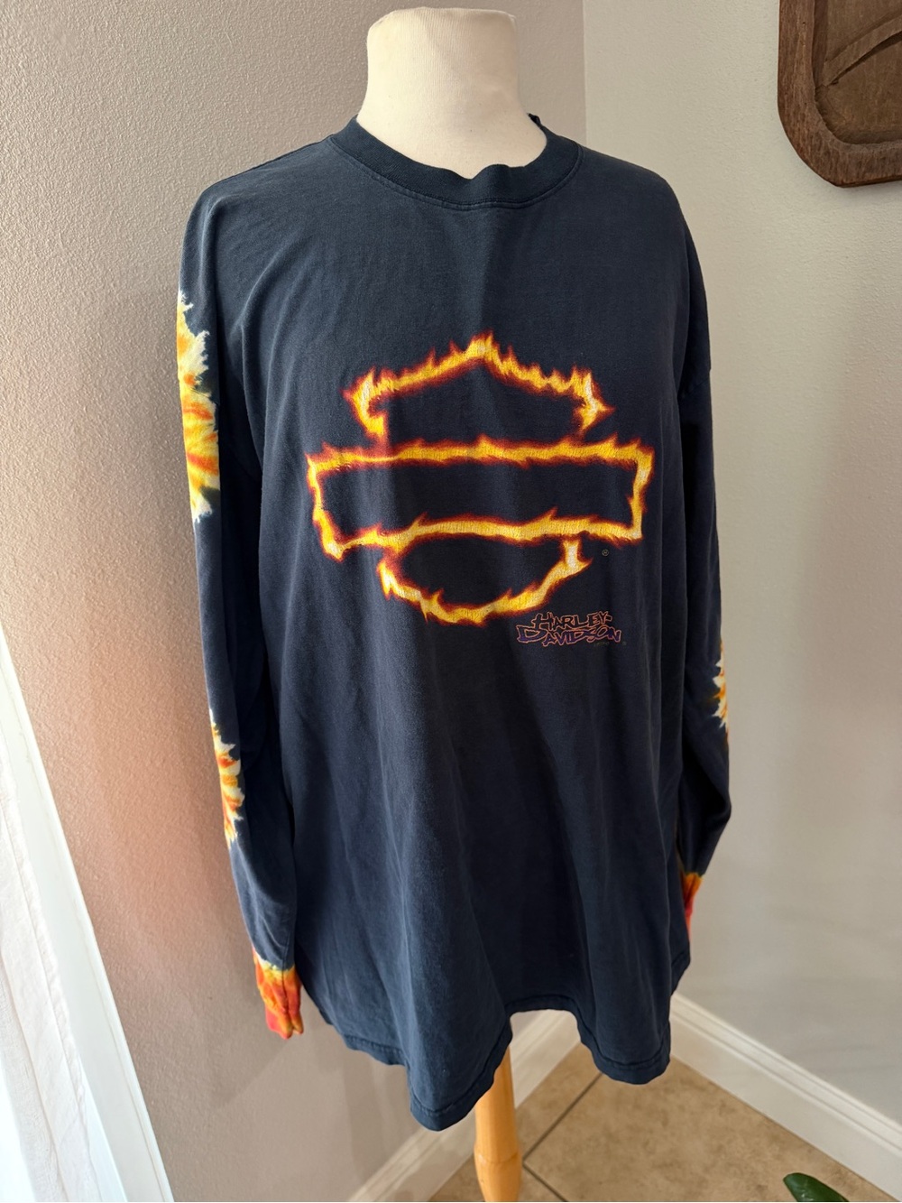 Vintage 2001 Harley-Davidson Killer Creek Tie-Dye Shirt XL USA